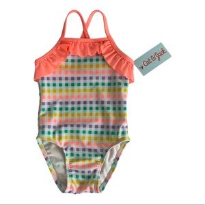 Cat & Jack Toddler Girls Square Print Size 12 M